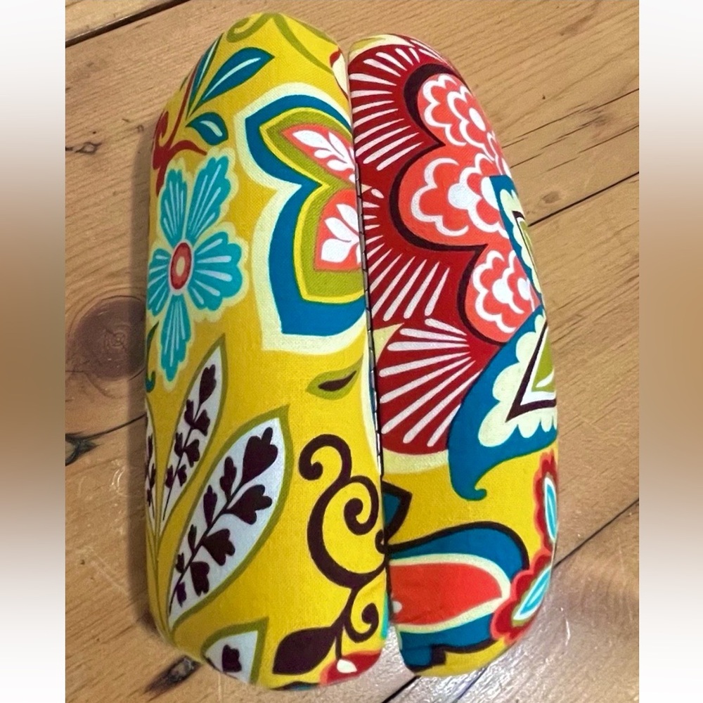 VERA BRADLEY Provencal Crossbody + Clamshell Eyeglass Case ~ Yellow Fall Retired - Picture 5 of 11